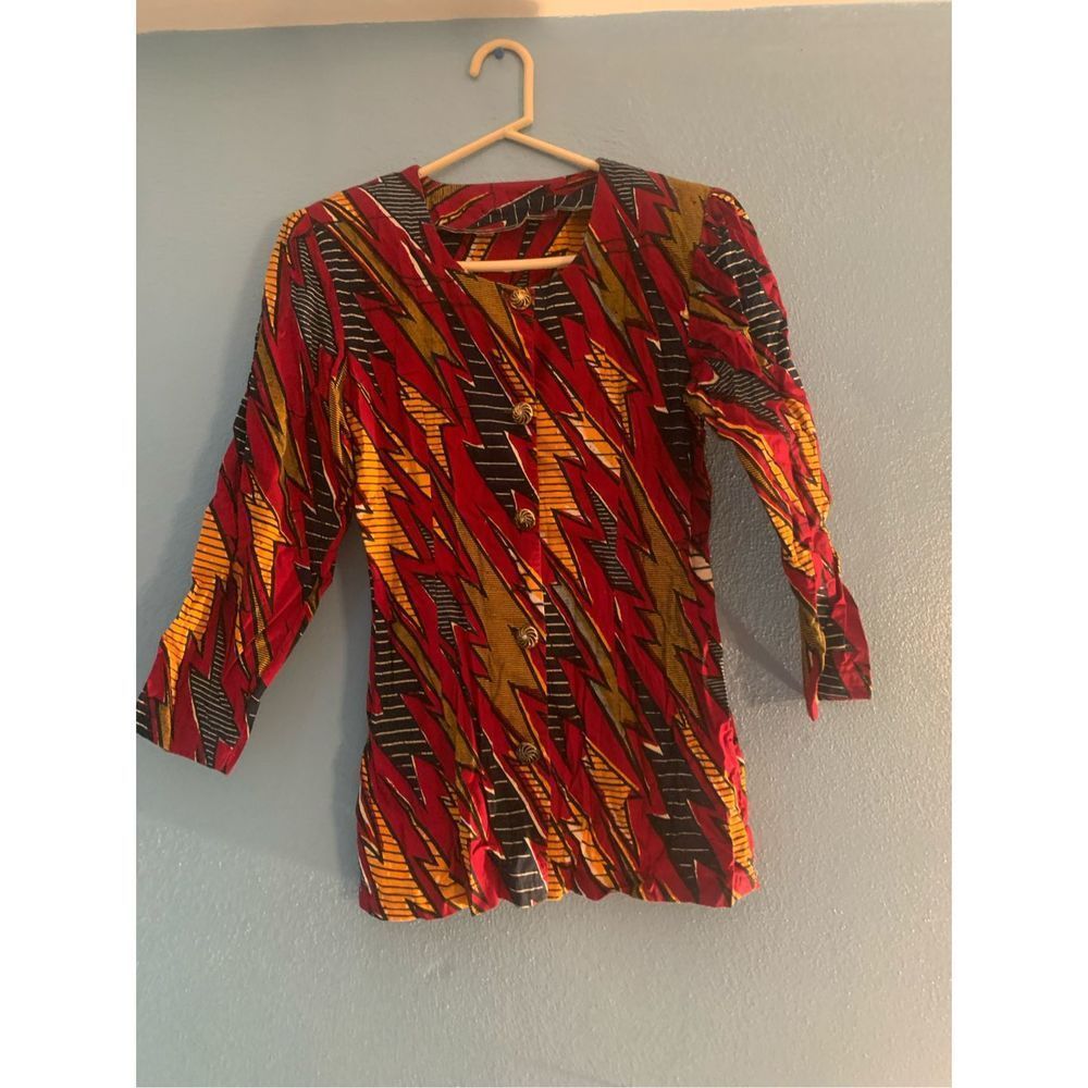 Vintage Button Down Long Sleeve Jacket Top - Picture 3 of 3